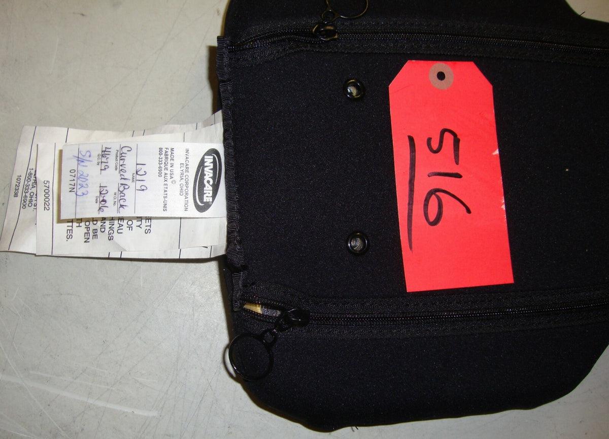 INVACAIRE WHEELCHAIR CURVED BACK 12x19 INCH