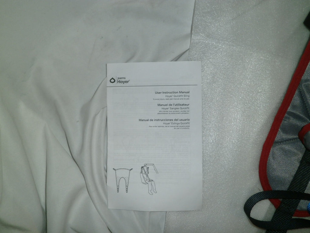 HOYER PATIENT SLING QUICK FIT PADDED SMALL SIZE GOOD CONDITION