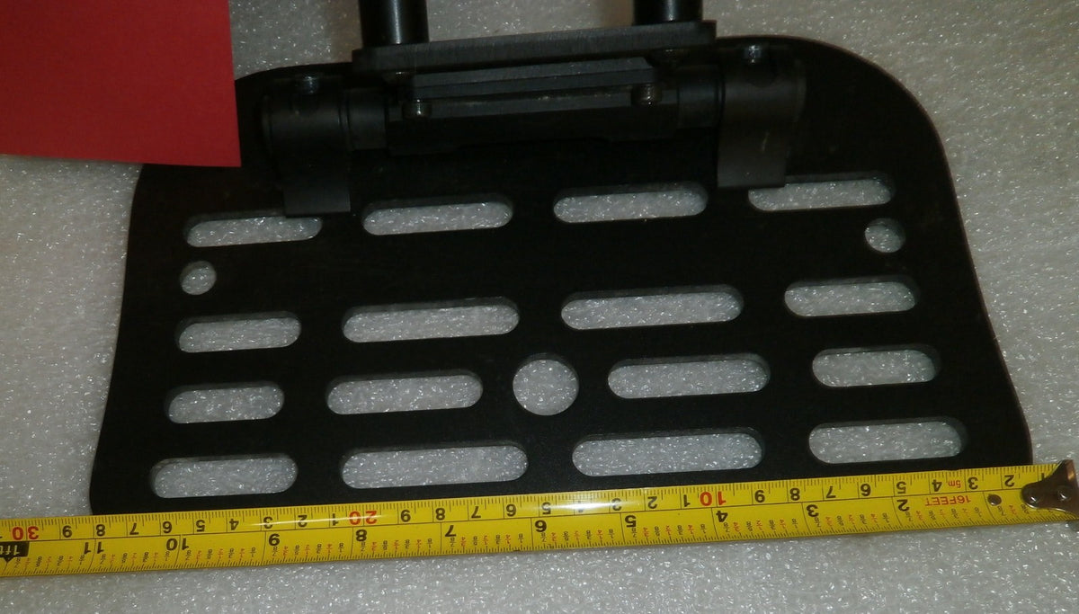 WHEELCHAIR FOOTREST DISTANCE BETWEEN PIPES 13 INCH DIAMETER OF PIPE
