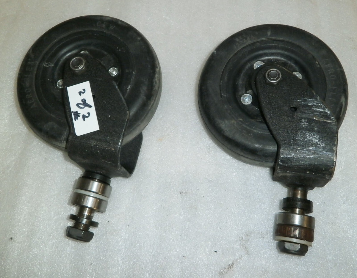 SET OF 2 FRONT WHEELS FOR INVACARE TDX-SPII WHEELCHAIR W/ BEARINGS NEW REPLACE