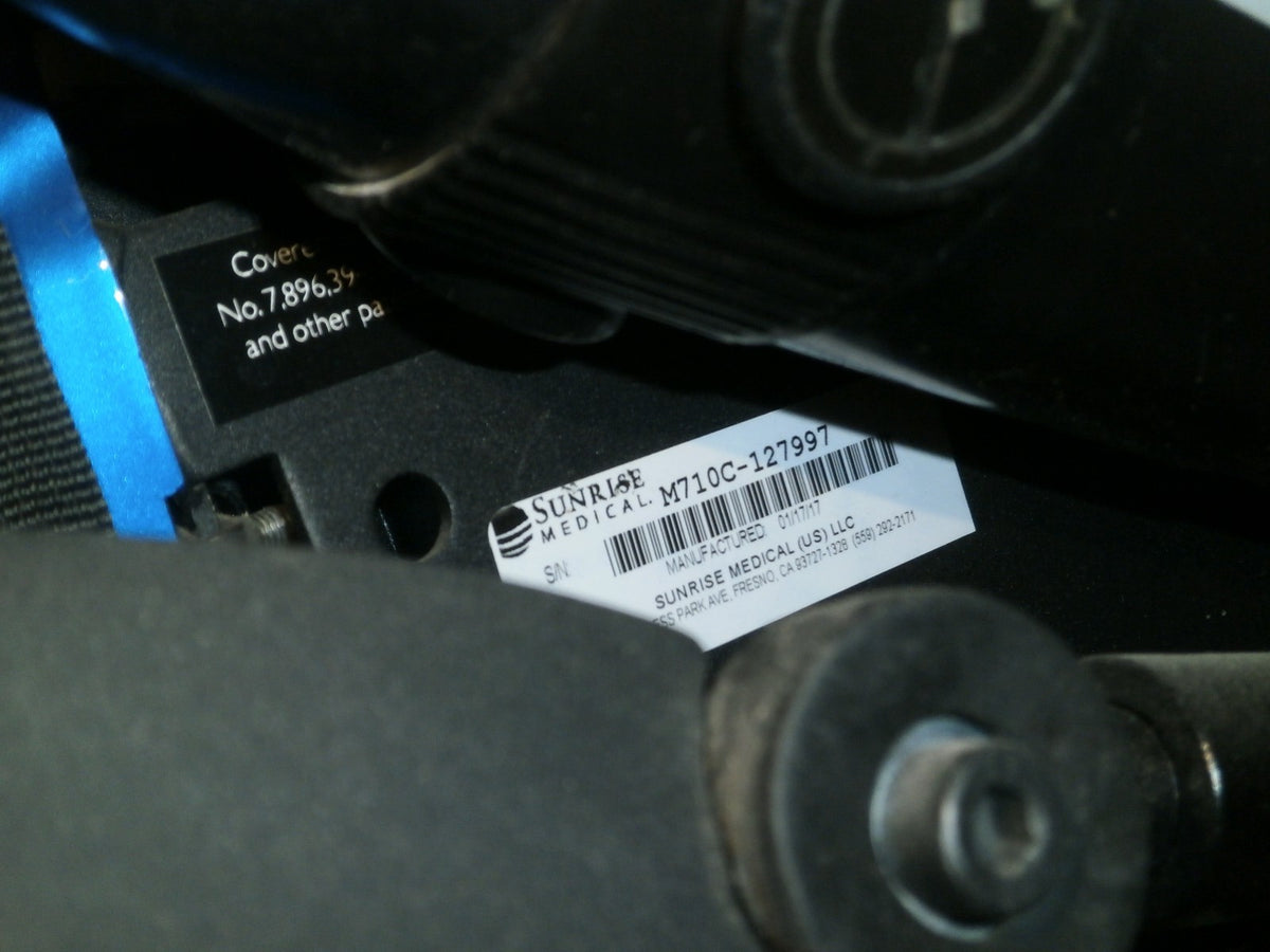 18" QUICKIE QM-710 POWER ELECTRIC WHEELCHAIR (no battery)