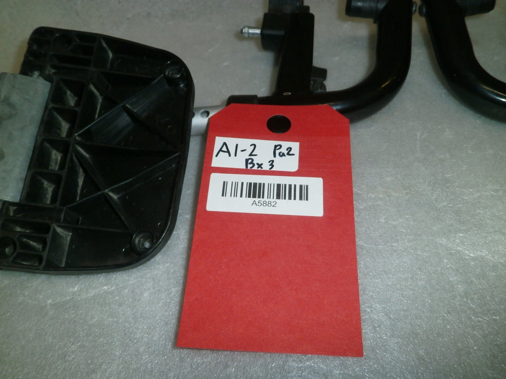 SET OF 2 WHEELCHAIR FOOT REST FRAMES DIMENSION AS PHOTO