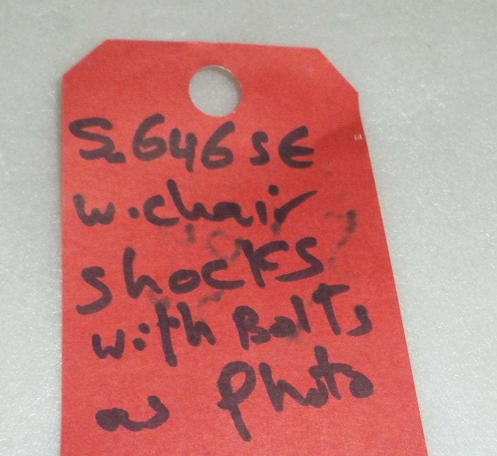 QUICKIE S- 646SE WHEELCHAIR SHOCKS AND BOLTS AS PHOTO