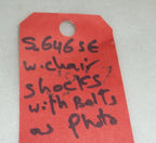 QUICKIE S- 646SE WHEELCHAIR SHOCKS AND BOLTS AS PHOTO