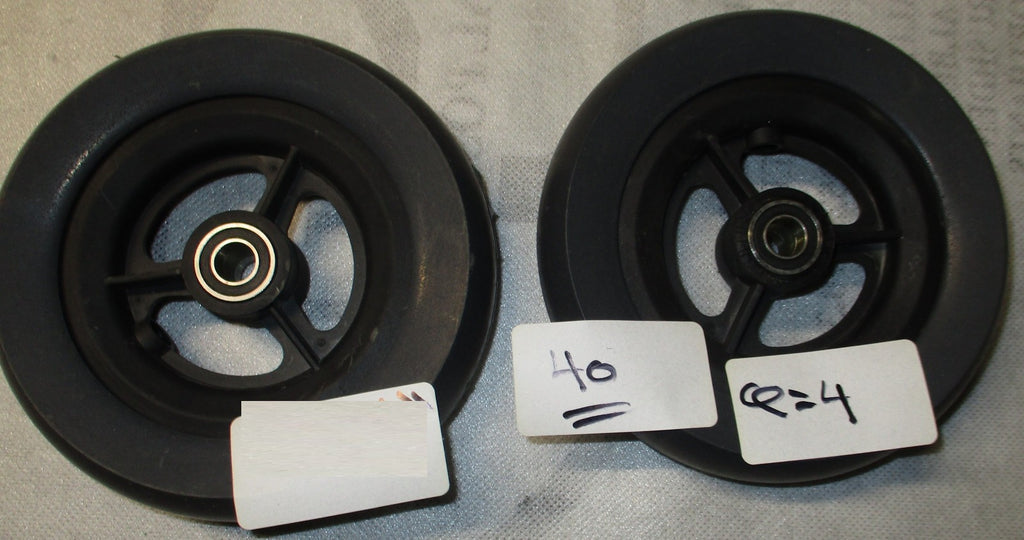 Set of TWO 5.5 X 1.5 WHEELCHAIR CASTERS WHEELS NEW CONDITION