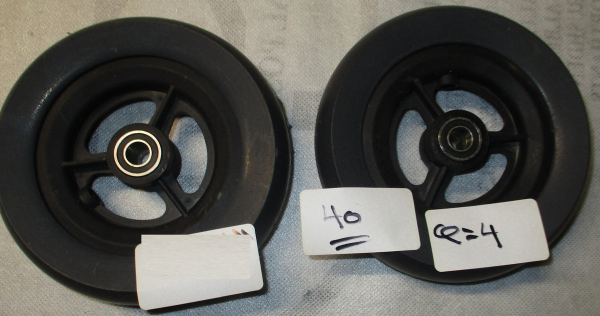 Set of TWO 5.5 X 1.5 WHEELCHAIR CASTERS WHEELS NEW CONDITION