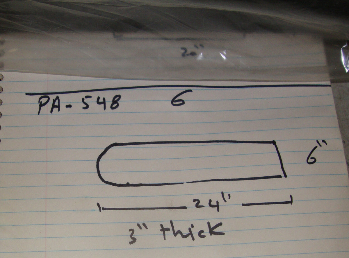 OPERATING TABLE Pad ALLEN REG NO PA548 CUSHION PART 24"X6" THICKNESS 3"