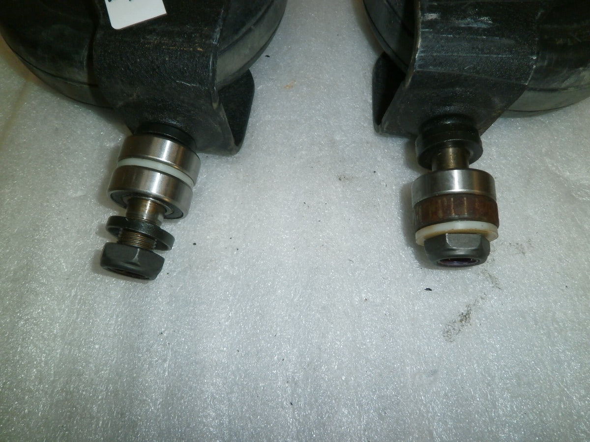 SET OF 2 FRONT WHEELS FOR INVACARE TDX-SPII WHEELCHAIR W/ BEARINGS NEW REPLACE