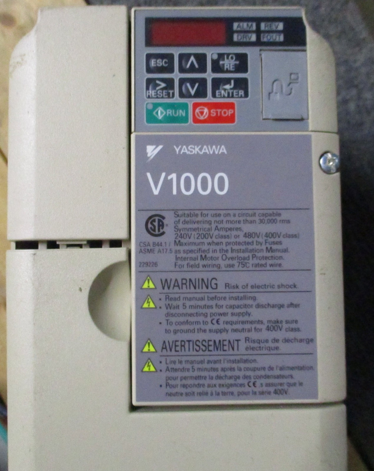Yaskawa V1000 CIMR-VUBA0006EAB
