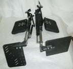 SET OF 2 WHEELCHAIR FOOT RESTS WITH MOUNT PLATES