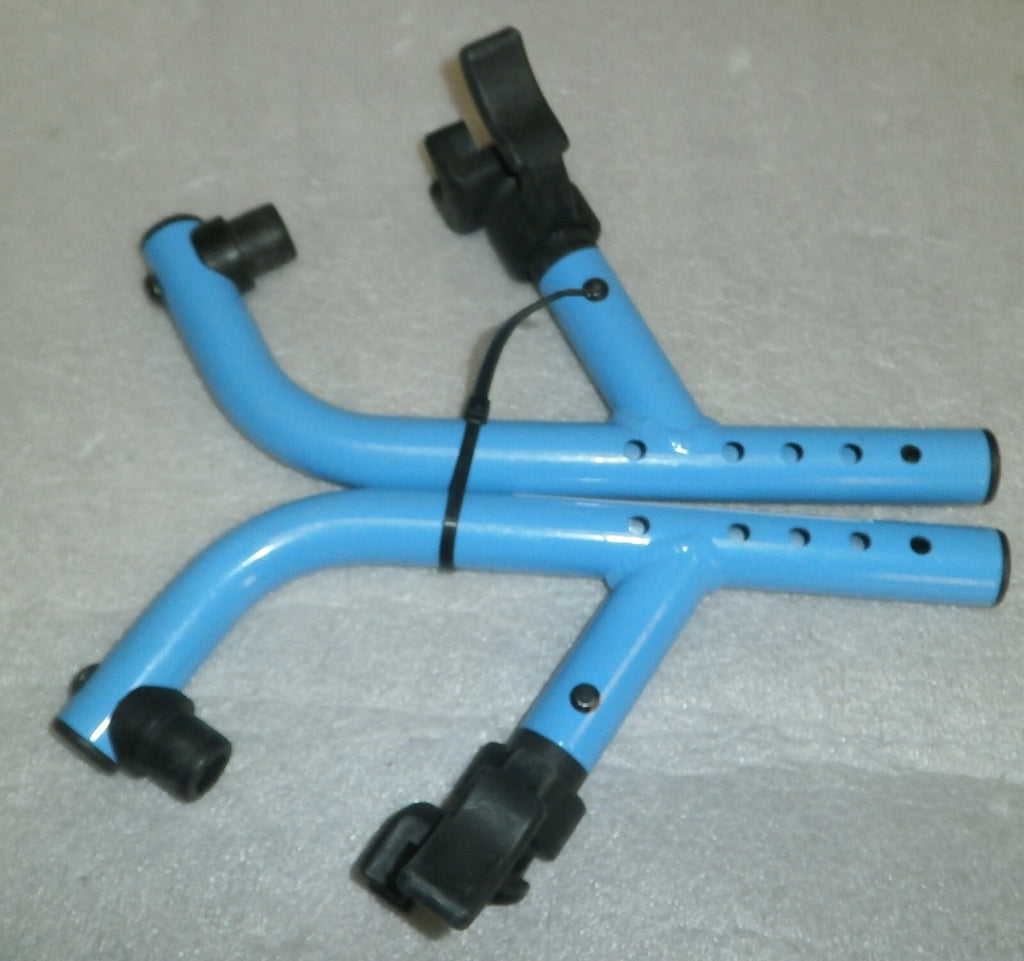 SET OF 2 WHEELCHAIR FOOT REST FRAMES DIMENSION AS PHOTO