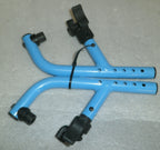 SET OF 2 WHEELCHAIR FOOT REST FRAMES DIMENSION AS PHOTO