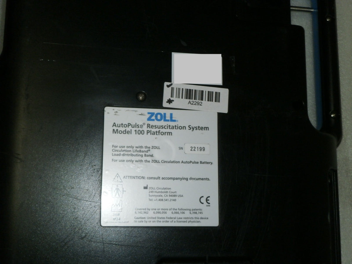 Zoll AutoPulse 100 Resuscitation System No Battery Included