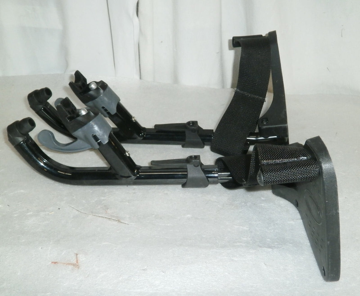 SET OF 2 WHEELCHAIR FOOT RESTS WITH MOUNT PLATES for Invacare Myon