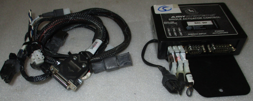 AMY SYSTEMS SINGLE ACTUATOR CONTROL SAC-947 WITH CABLES AS PICTURES