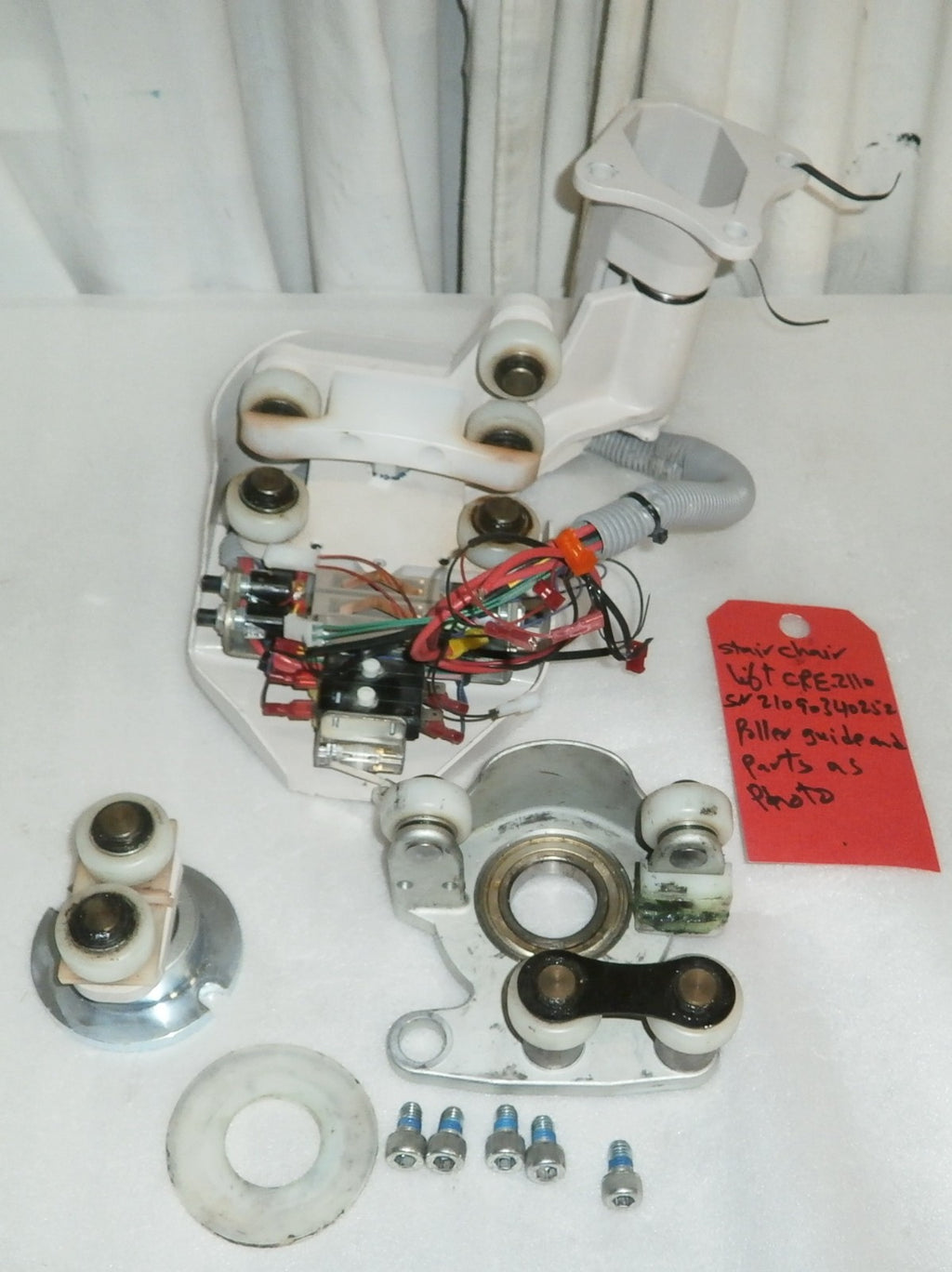 BRUNO STAIR LIFT CRE-2110 ROLLER GUIDE AND PARTS 21090340252 VERY GOOD CONDITIO