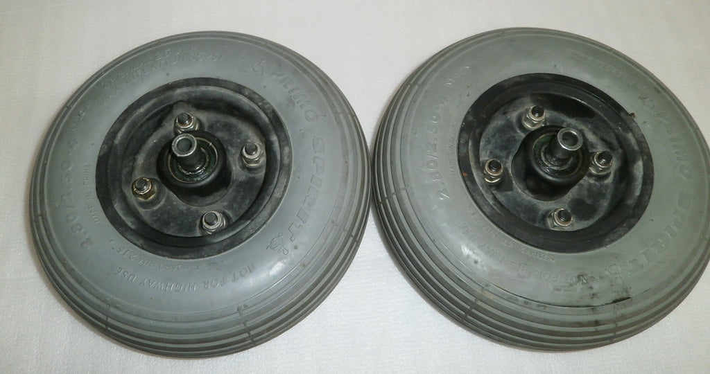 LOT OF 2 PRIMO SPIRIT WHEELS 2.8/2.5/4" GOOD CONDITION