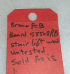 BRUNO STAIR LIFT PCB BOARD 58508RB USED