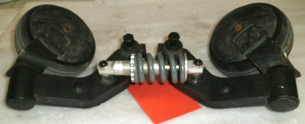 LOT OF TWO REAR CASTERS WHEELS ASSEMBLY W/ SUSPENSION SHOCK from QUANTUM 2.0