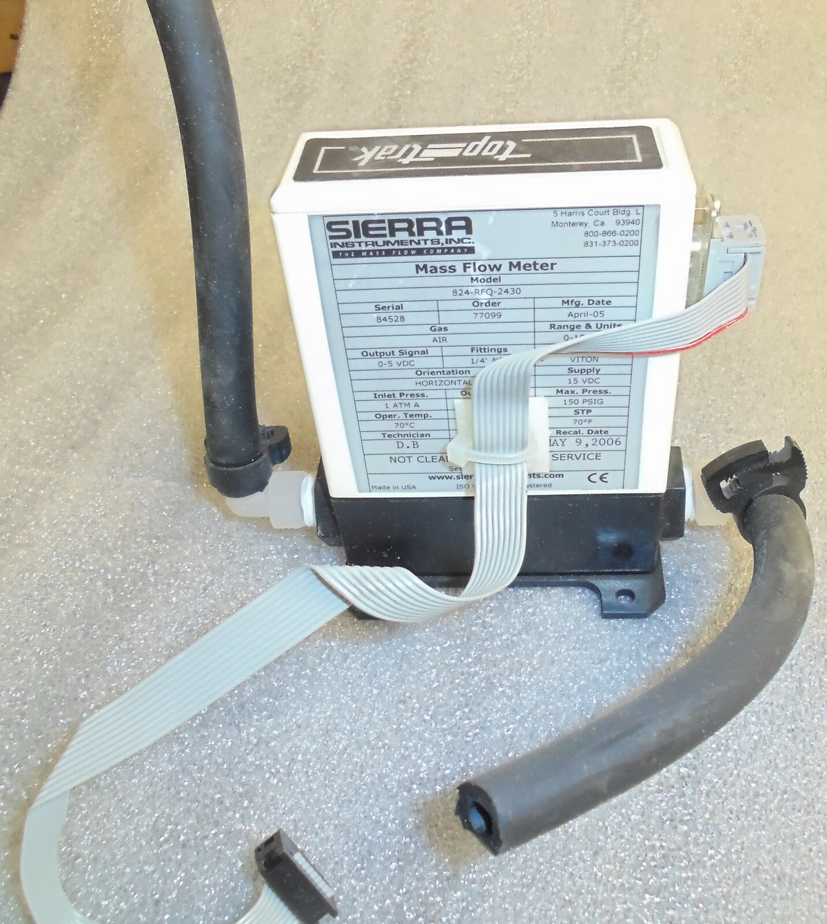 TOP-TRAK SIERRA MASS FLOW METER 824-RFQ-2430