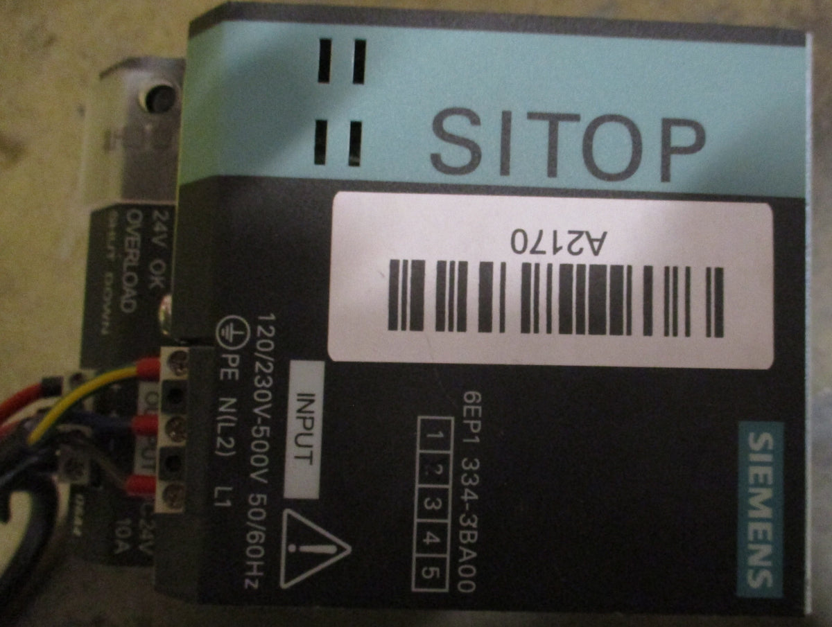 SIEMENS SITOP MODULAR 6EP1 334-3BA00 10A 0.5PH USED GOOD CONDITION 150=20