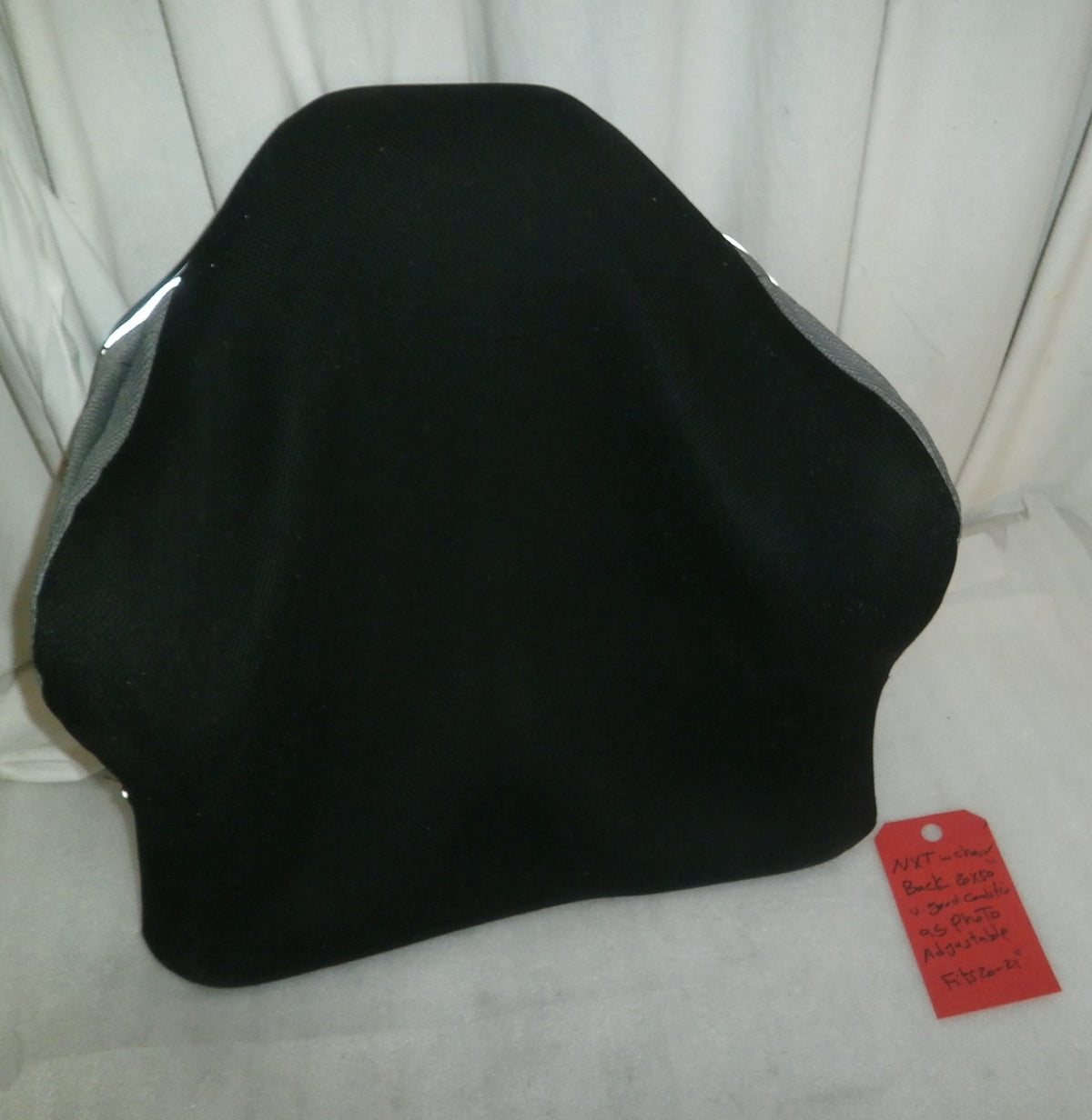 NXT Back Cushion 20"W x 22"H Adjustable fit 20-21" Good Condition with Support