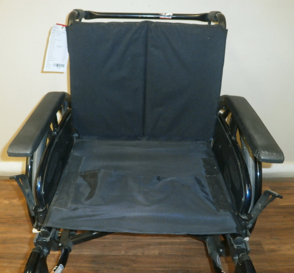 20 INCH INVACARE ATO MYON FOLDING WHEELCHAIR P/N 1193301 GOOD CONDITION