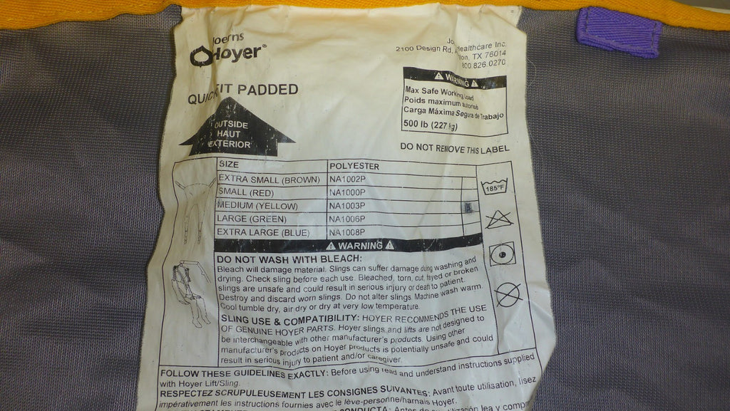 HOYER NA1003P MEDIUM YELLOW SLING IN GOOD CONDITION, DIMENSION AS PHOTO