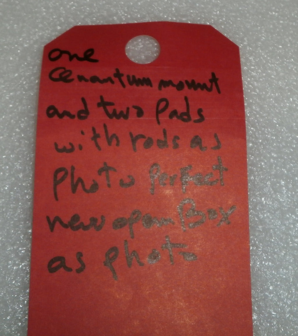 ONE QUANTUM MOUNT AND 2 PADS WITH RODS PERFECT CONDITION AS PHOTO