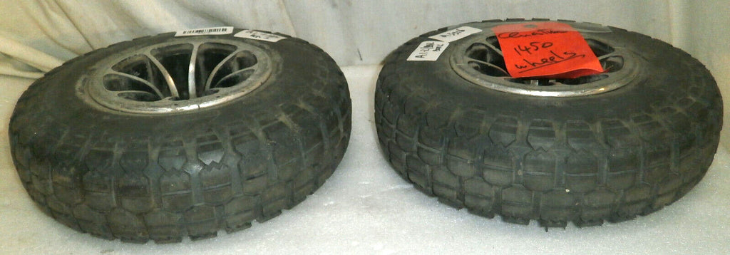 Lot of 2 Wheels from Quantum Q1450 4.00-6 Solid