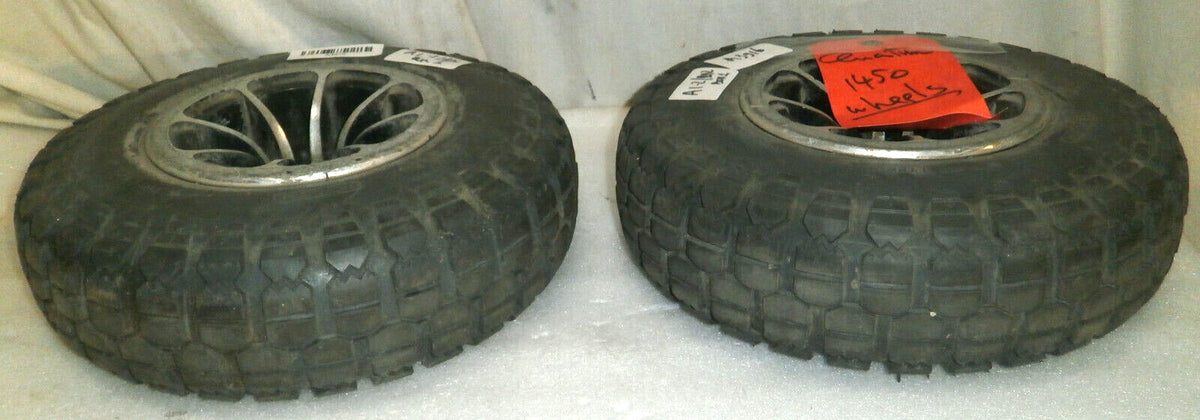 Lot of 2 Wheels from Quantum Q1450 4.00-6 Solid