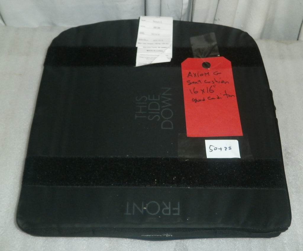 Axiom G Wheelchair Cushion XG1616 Size 16X16" W/ Cover Good Condition