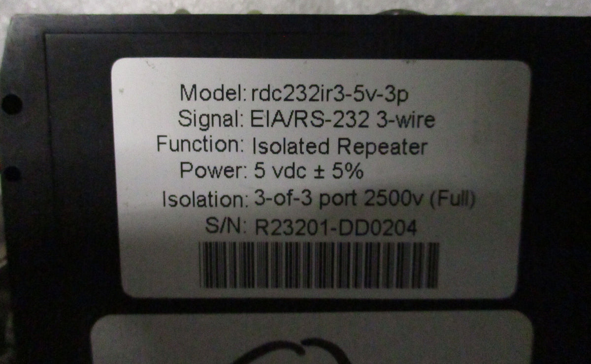 RS-232 rdc23ir3-5v-3p FROM DETECTION SYSTEM API PRISM AB APPLIED BIOSYSTEM