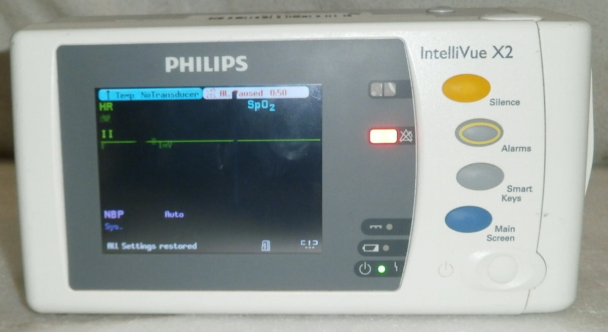 Philips IntelliVue Intelli Vue X2 Vital Sign Patient Monitor M3002A Rev L