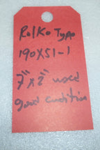 ROLKO TIRE 190 X 51-1 7"X 2" USED GOOD CONDITION