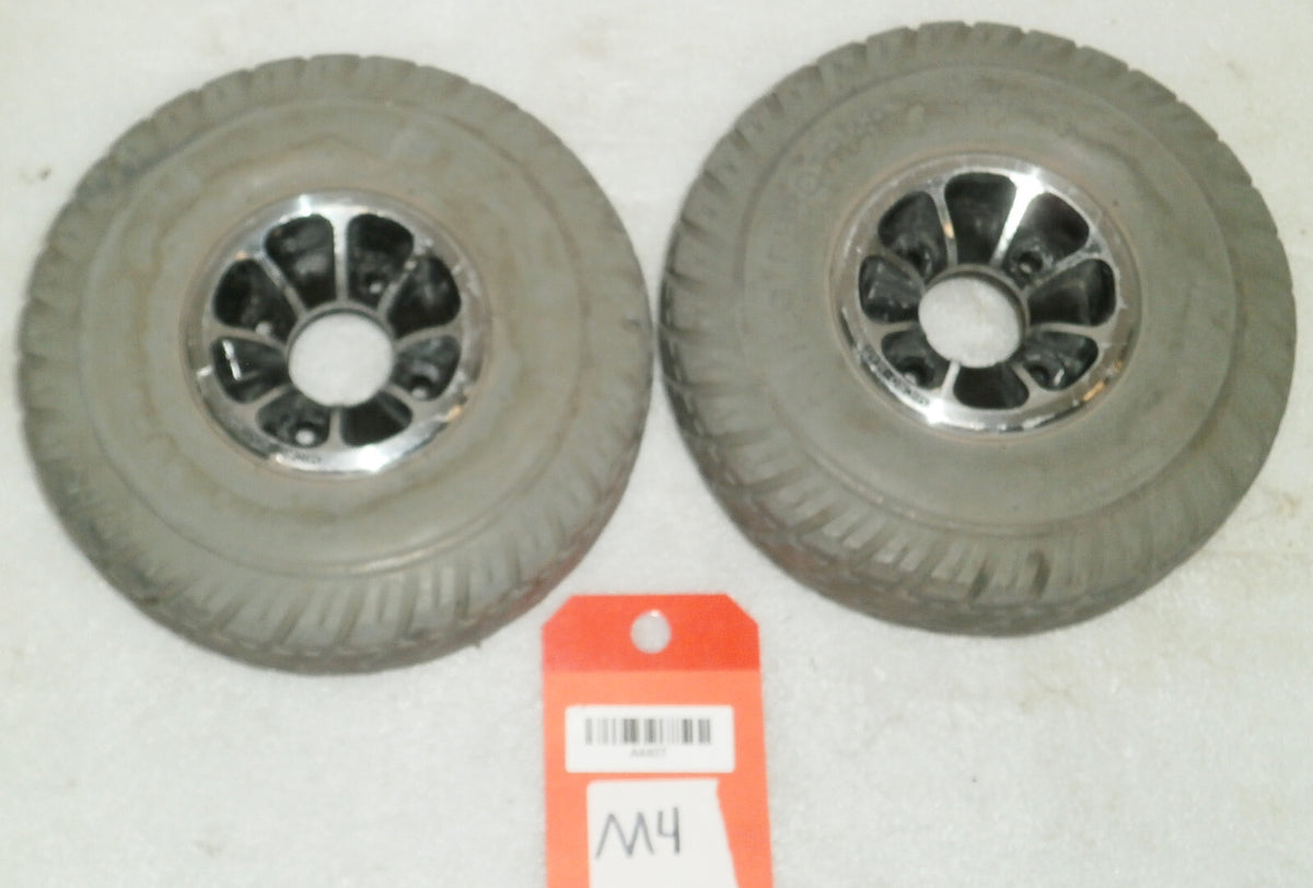 LOT OF 2 3.00-4 Primo Durotrap WHEELS SOLID FROM QUANTUM EDGE 2.0