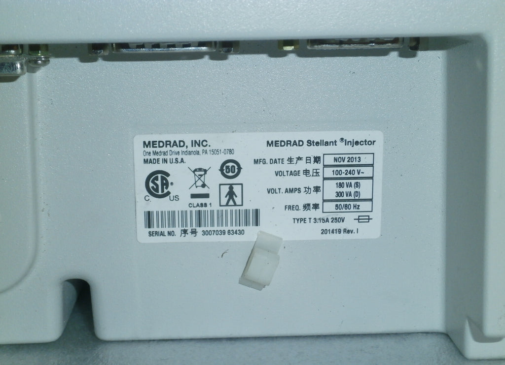 Medrad Stellant D Certegra Dual Head CT Injector (no cables)