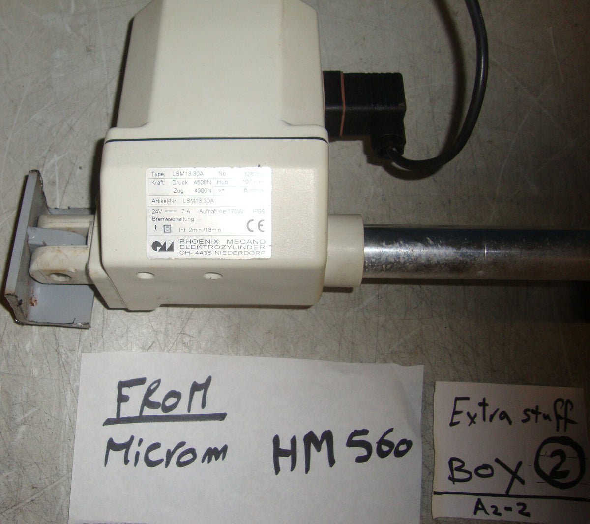 MICROM HM560 ACTUATOR TYPE LBM13.30A