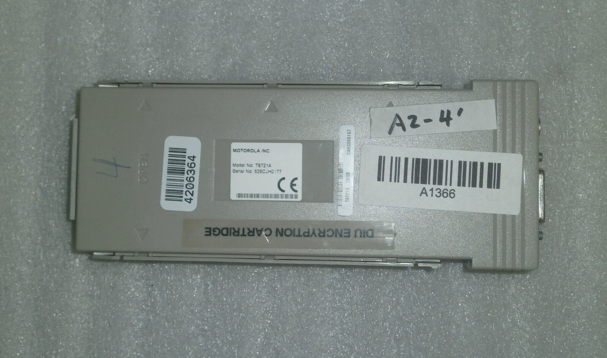 Motorola T6721A Crypto Cartridge for ASTRO DIU3000 P25 Secure
