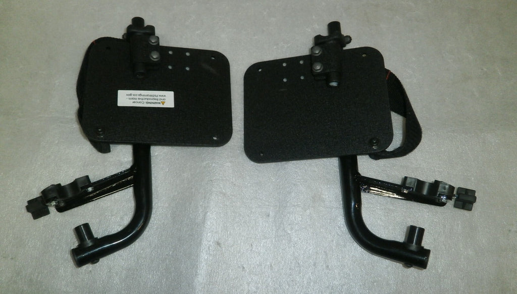 SET OF 2 WHEELCHAIR FOOT REST FRAME NEW CONDITION HEAVY DUTY DIMENSION AS PHOTO