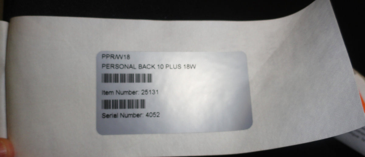 INVACARE MATRX PERSONAL 10 PLUS WHEELCHAIR BACK WITH 18 INCH WIDTH -NO ACC