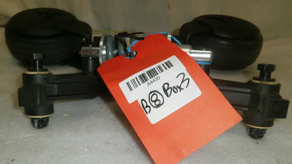 LOT OF TWO REAR CASTERS WHEELS ASSEMBLY W/ SUSPENSION SHOCK from QUANTUM 2.0