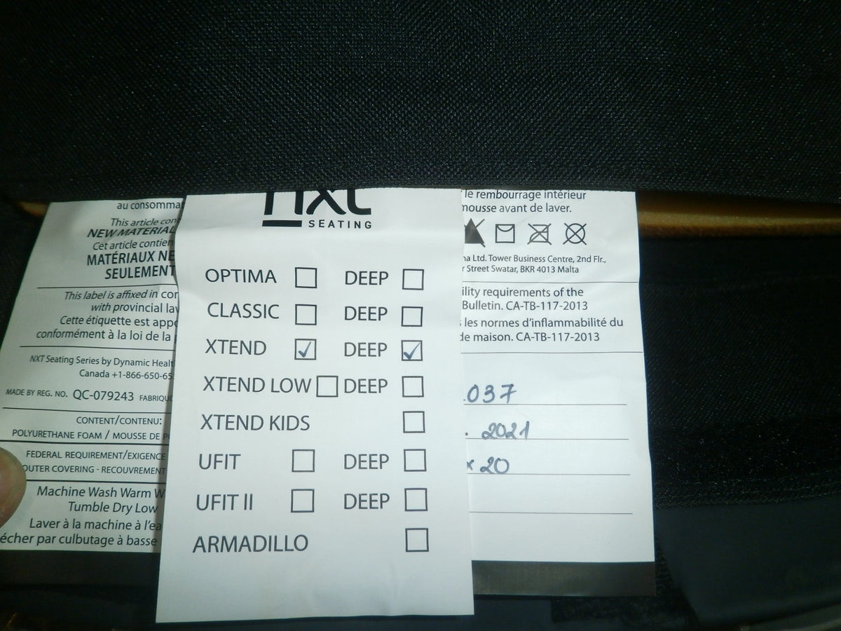 NXT WHEELCHAIR BACK CUSHION USED VERY GOOD CONDITION DIMENSION AS PHOTO