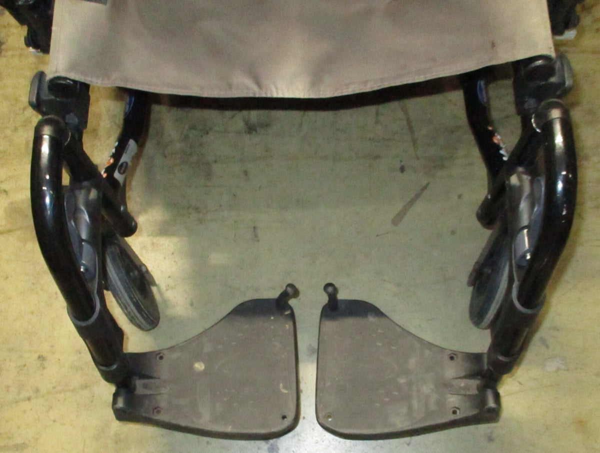 INVACARE MYON FOLDING WHEELCHAIR 17 INCH SEAT WIDTH GOOD CONDITION
