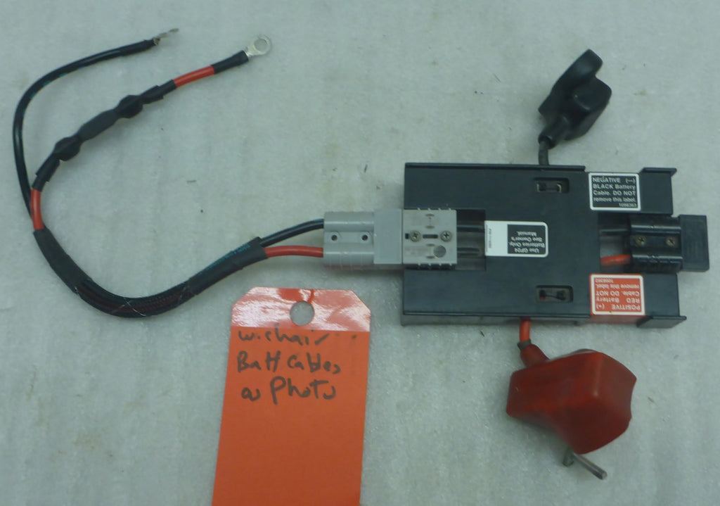 WHEELCHAIR BATTERY CABLES USED AS PHOTO