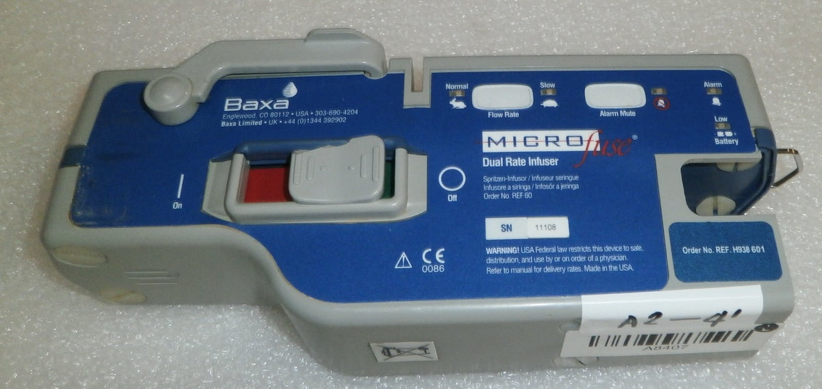 Baxa Microfuse Pump Dual Rate Infusers