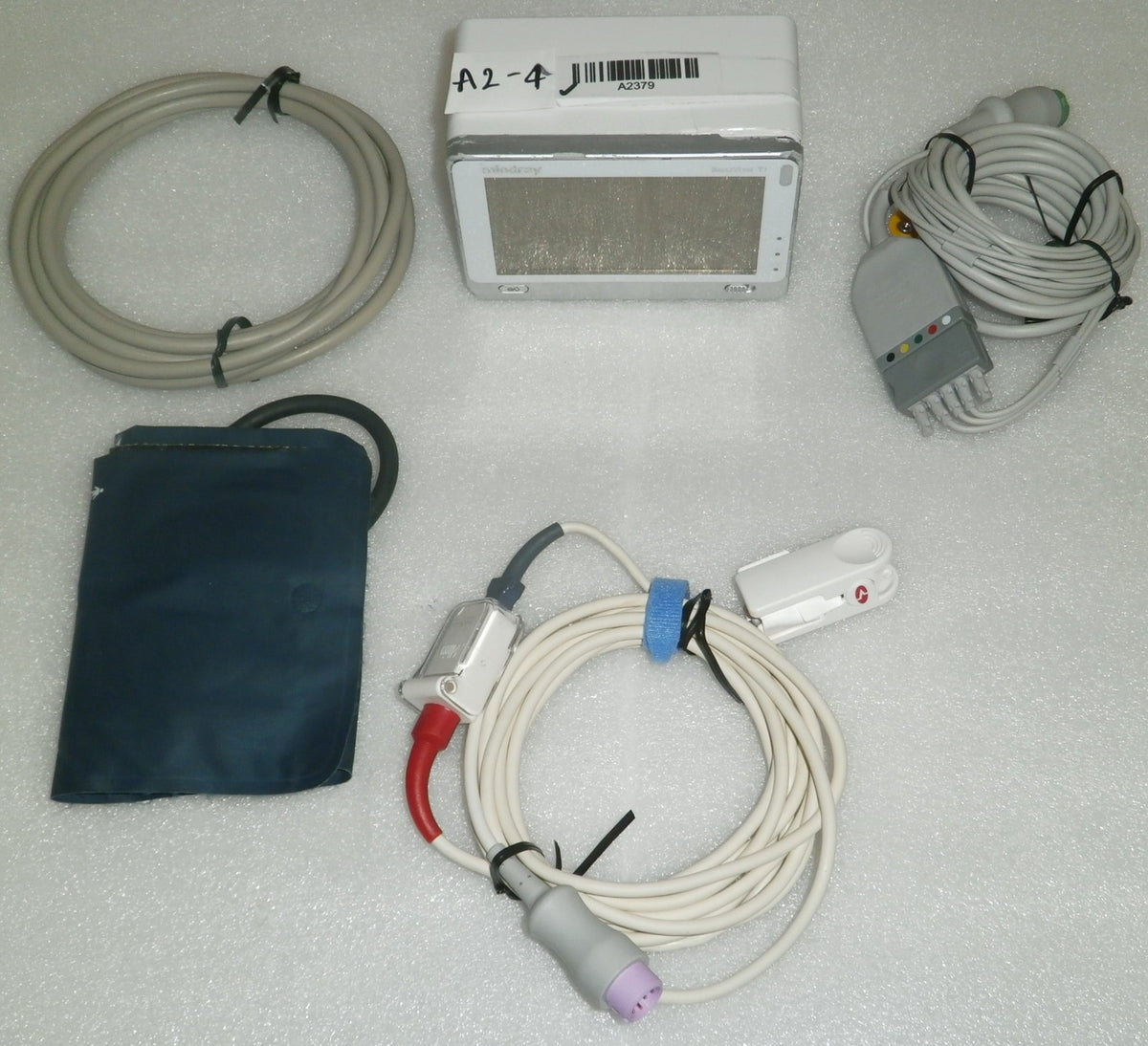 Mindray BeneView T1 Monitor w/ Masimo SPO2, NBP Cuff, 3 Lead ECG and 1 Battery