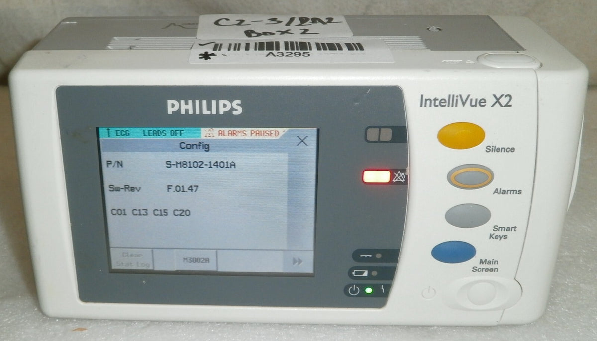 Philips IntelliVue Intelli Vue X2 Vital Sign Patient Monitor M3002A Rev F