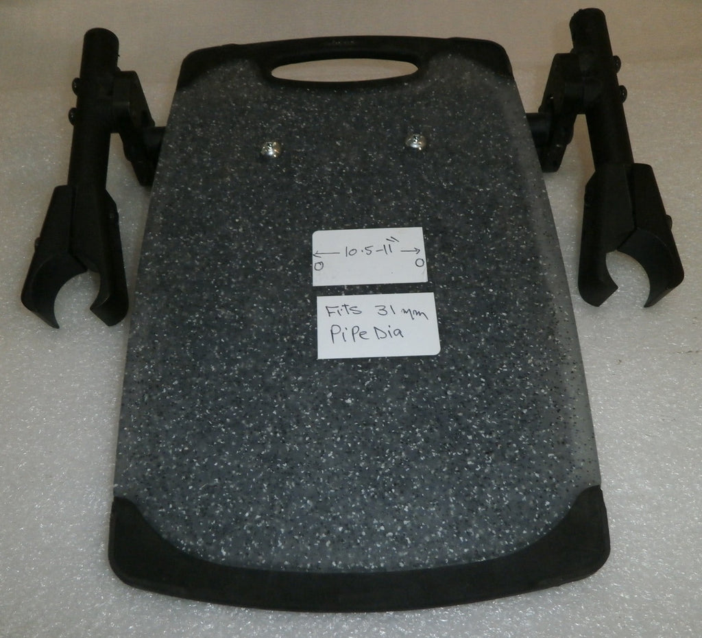 CLICK MANUAL WHEELCHAIR FOOTREST FITS PIPE 31MM DIA GOOD CONDITION