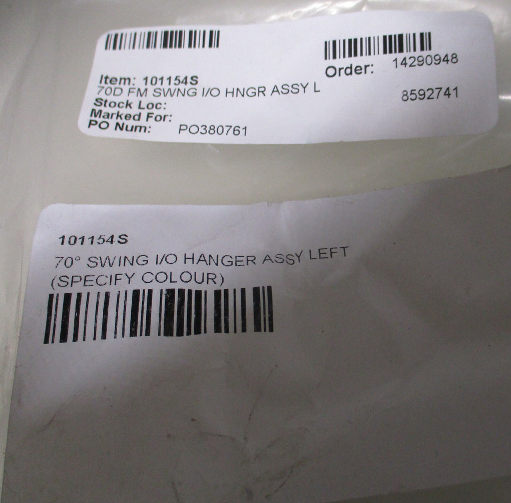 Sunrise Medical Part Number 101154S Description 70D FM SWING IO HNGR ASSY L AND